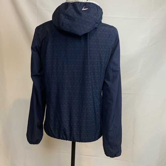Luhta Navy Full Front Zip Hoodie Size 2 - Picture 5 of 14